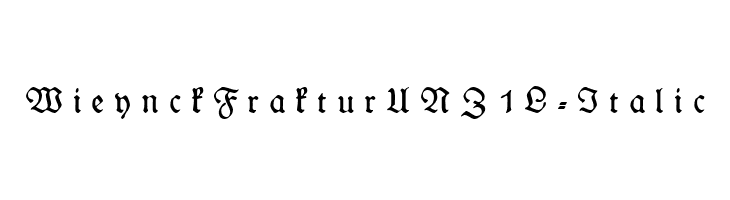 WieynckFrakturUNZ1L-Italic  Free Fonts Download