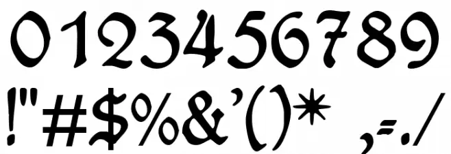 WieynckFrakturUNZ1L Font OTHER CHARS