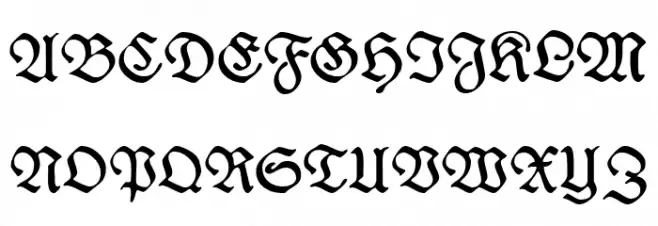 WieynckFrakturUNZ1L Шрифта ВЕРХНИЙ