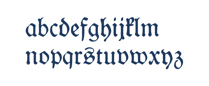 WieynckFrakturUNZ1L Lowercase