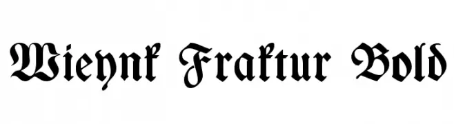 Wieynk Fraktur Bold  Descarca Fonturi Gratis