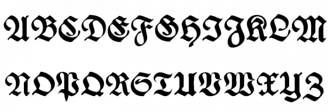 Wieynk Fraktur Bold Шрифта ВЕРХНИЙ