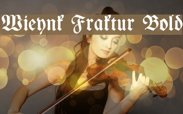 Wieynk Fraktur Bold Font examples