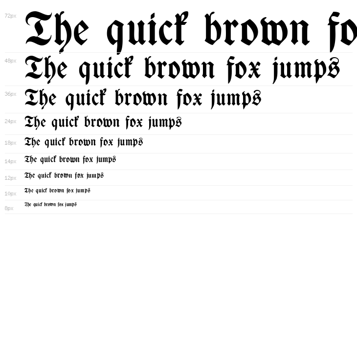 Wieynk Fraktur Bold Waterfall