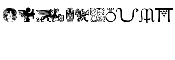 Wieynk Fraktur Initialen Font OTHER CHARS