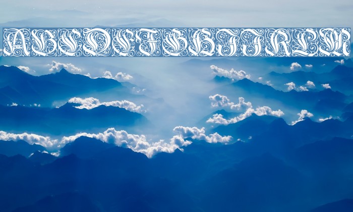 Wieynk Fraktur Initialen Font examples