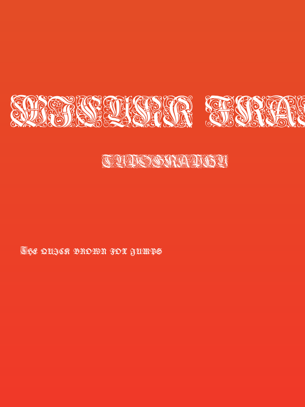 Wieynk Fraktur Initialen Poster