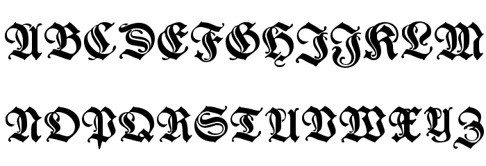 Wieynk Fraktur Initialen Font LOWERCASE
