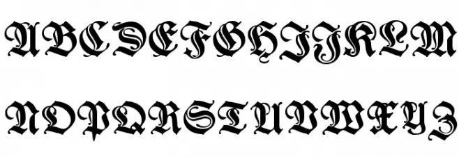 Wieynk Fraktur Initialen Caratteri MINUSCOLO