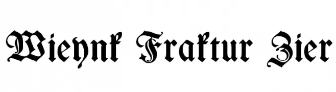 Wieynk Fraktur Zier  Descarca Fonturi Gratis