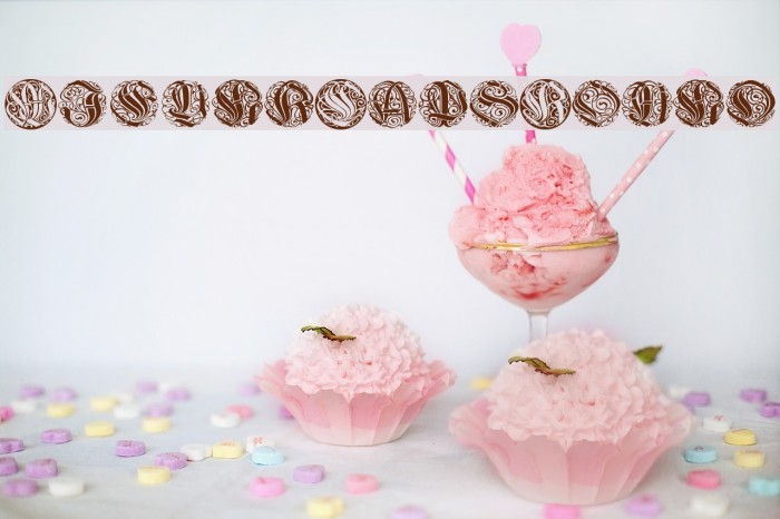WieynkCapsRound Font examples