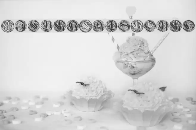 WieynkCapsRound Font examples