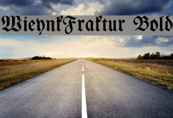WieynkFraktur Bold Font examples