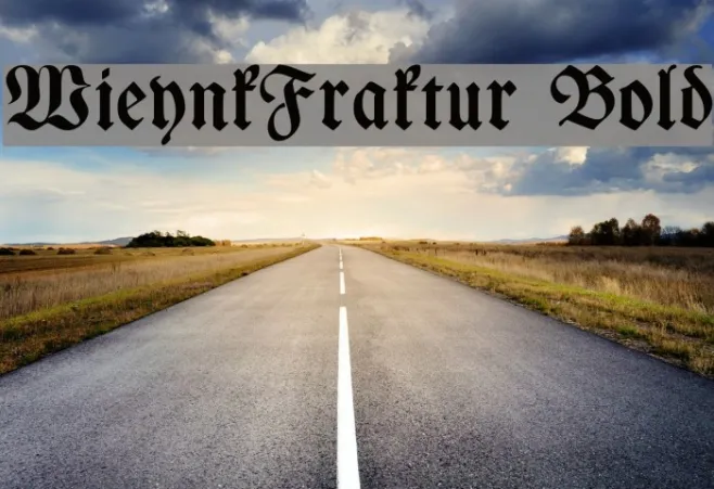 WieynkFraktur Bold Example 1