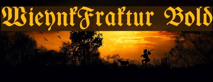 WieynkFraktur Bold Font examples