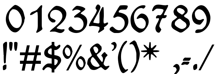 WieynkFraktur Font OTHER CHARS