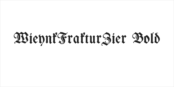 WieynkFrakturZier Bold Logo