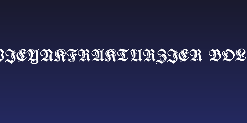WieynkFrakturZier Bold Social Header