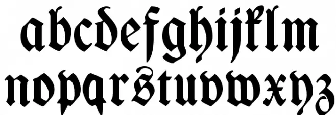 WieynkFrakturZier Bold 字体 小写