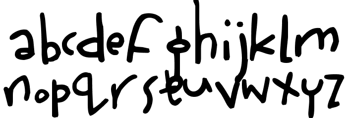 Wiffles Font LOWERCASE