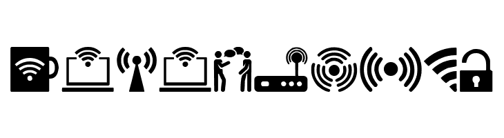 Wifi Icons  Frei Schriftart Herunterladen