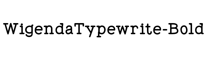 WigendaTypewrite-Bold  नि: शुल्क फ़ॉन्ट्स डाउनलोड