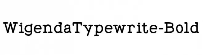 WigendaTypewrite-Bold  Frei Schriftart Herunterladen