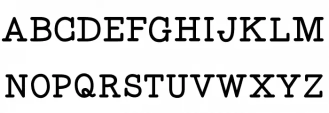 WigendaTypewrite-Bold Fonte MAIÚSCULAS