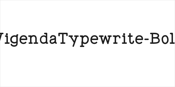WigendaTypewrite-Bold Logo