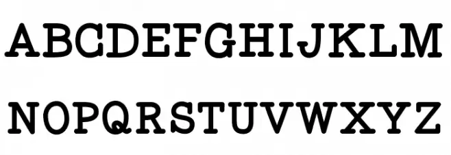 WigendaTypewrite-Heavy Fonte MAIÚSCULAS