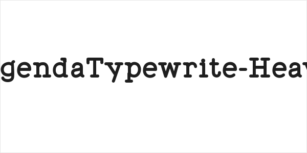 WigendaTypewrite-Heavy Logo