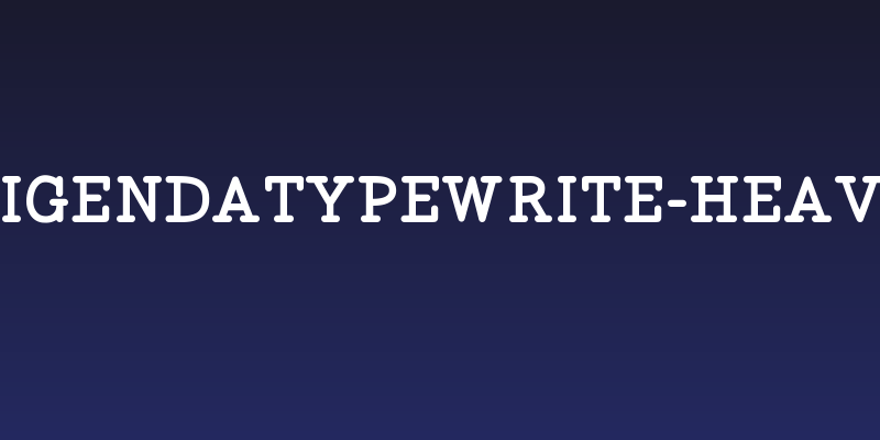 WigendaTypewrite-Heavy Social Header