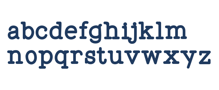WigendaTypewrite-Heavy Lowercase