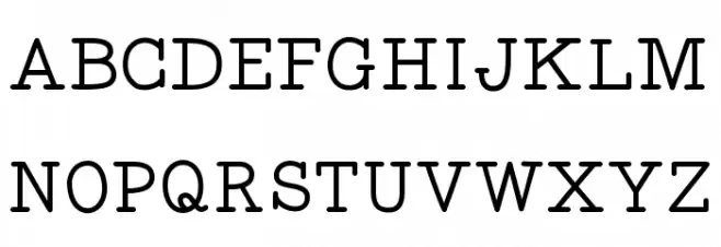 WigendaTypewrite-SemiBold Font Litere mari