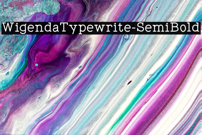 WigendaTypewrite-SemiBold Example 2
