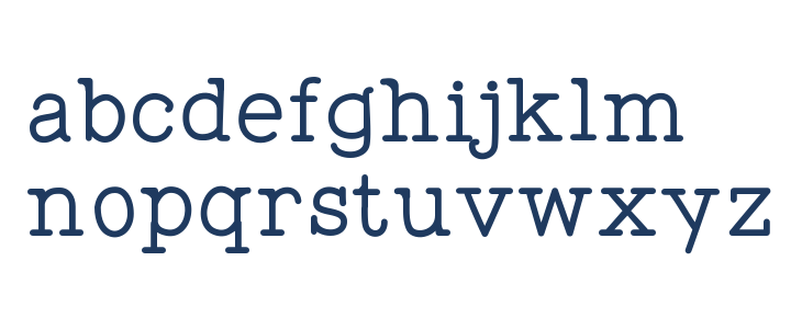 WigendaTypewrite-SemiBold Lowercase