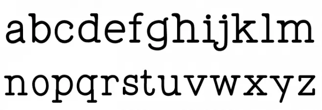 WigendaTypewrite-SemiBold 字体 小写