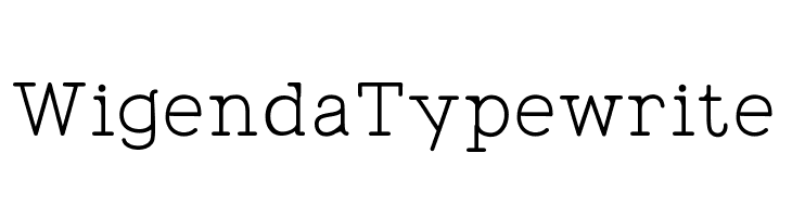 WigendaTypewrite  les polices de caractères gratuit tlcharger