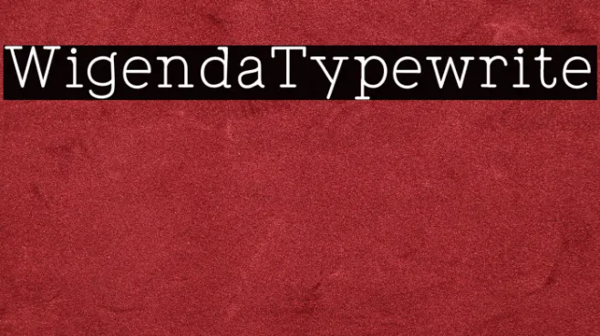 WigendaTypewrite Example 1