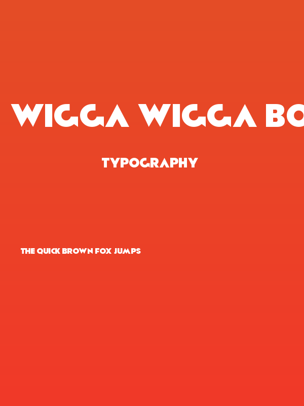 Wigga Wigga Bold Poster