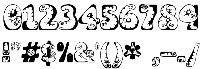 Wiggles Font OTHER CHARS