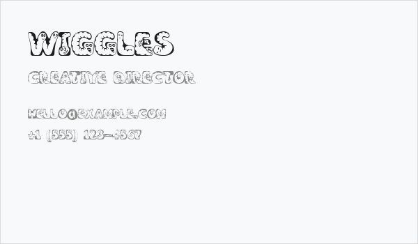 Wiggles Business Card