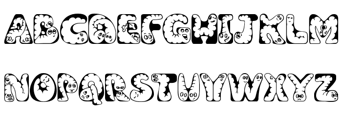 Wiggles Font LOWERCASE