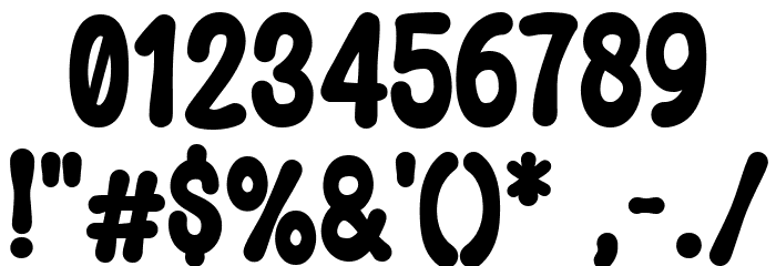 Wiggly Curves Regular Font OTHER CHARS