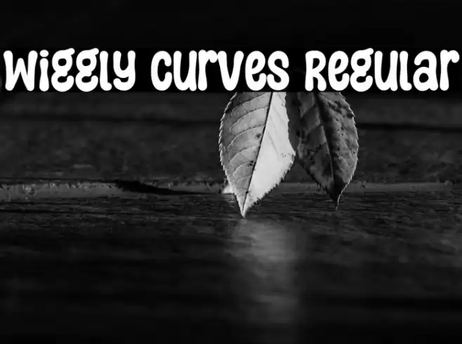 Wiggly Curves Regular Font examples