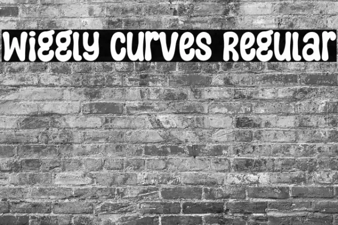 Wiggly Curves Regular Font examples