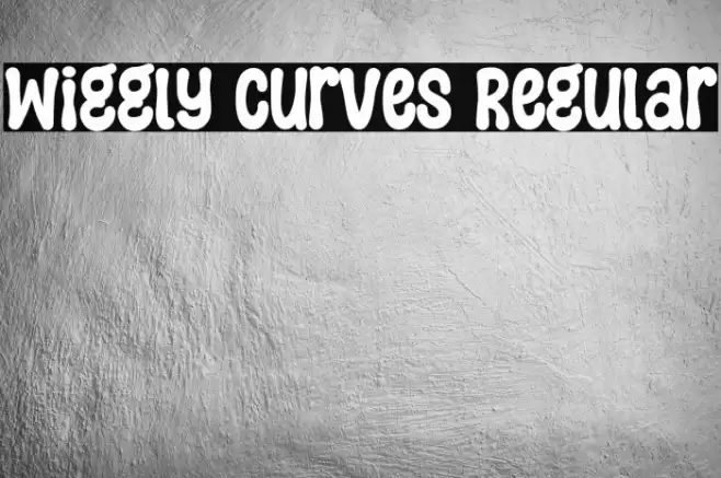 Wiggly Curves Regular Font examples
