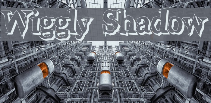 Wiggly Shadow Font examples