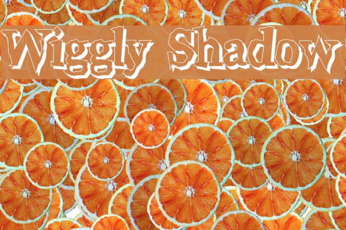 Wiggly Shadow Font examples
