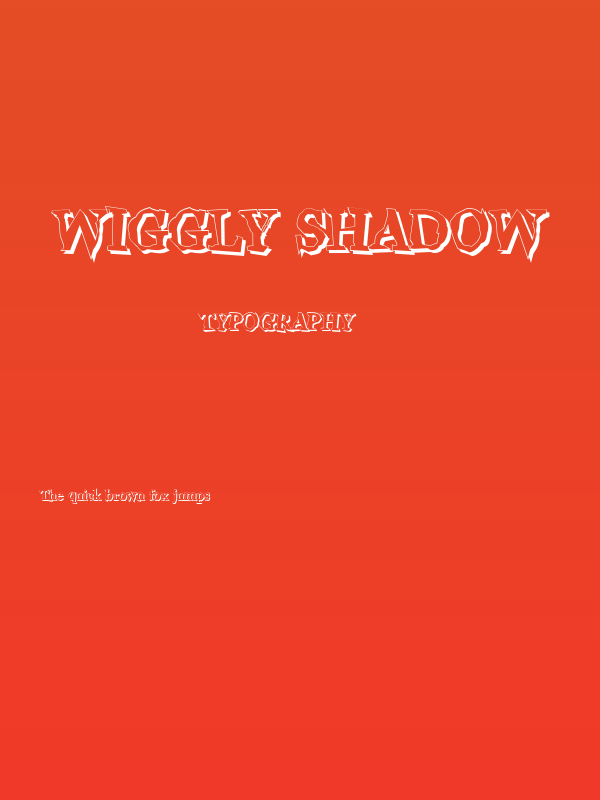 Wiggly Shadow Poster